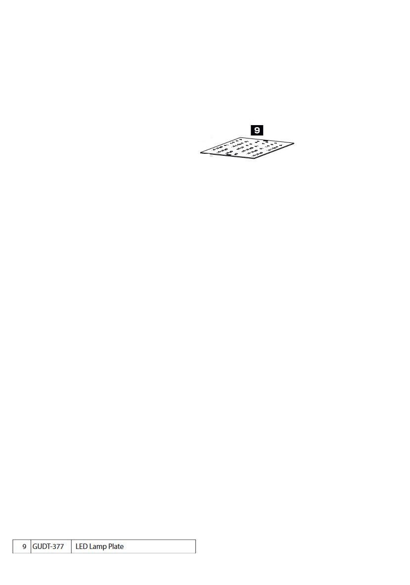 Guardian GUDT-377 LED Lamp Plate for 928 Jackshaft Garage Opener