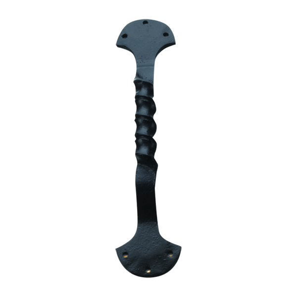 Decorative Cast Iron Dome End Twist Style Handle Corrosion Resistant