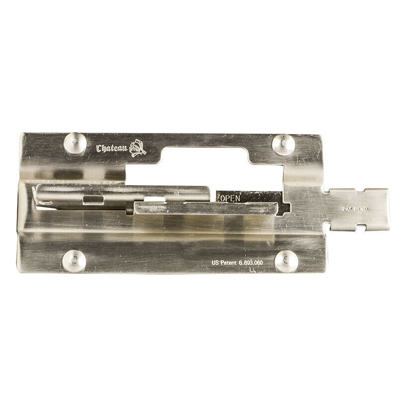 Chateau C-DL-2 Stainless Steel Door Gate Latch Mini Warehouse Rolling 4 Bolts
