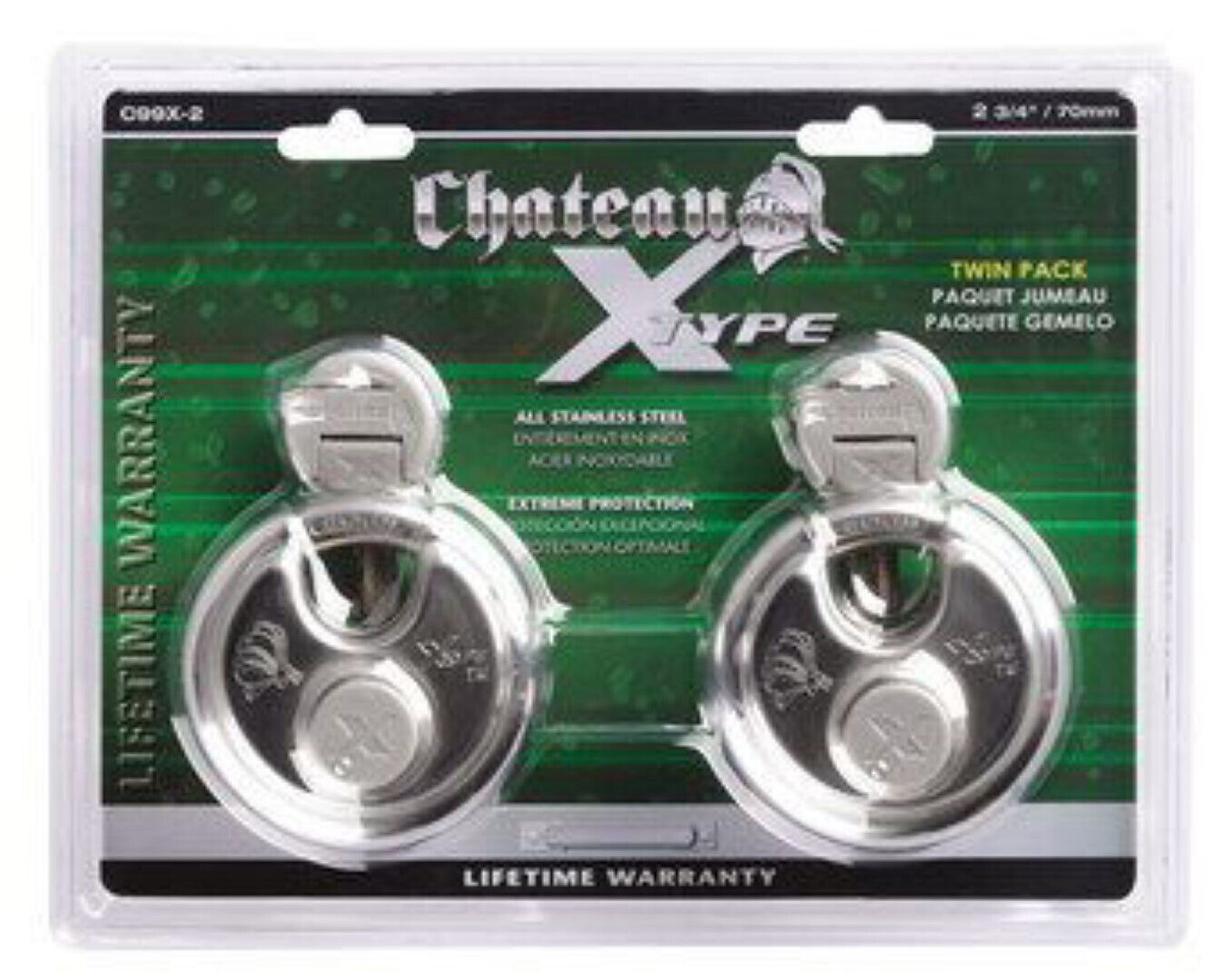 Chateau C-99X X-Type Disc Lock Mushroom Pin Tumbler Keyway Cover Warehouse 2PK