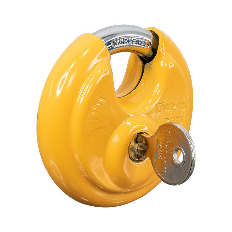 Chateau C-970-BD Yellow Disc Lock Stainless Steel Short Barrel Mini Warehouse